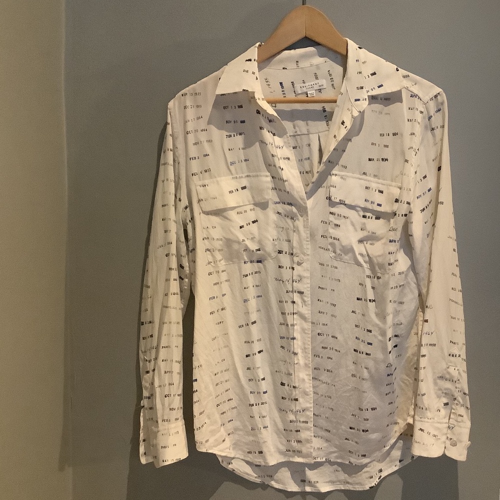 Equipment xs silk blouse